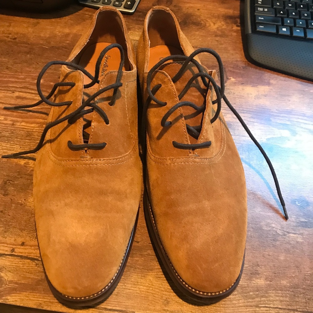 Goodfellow tan suede shoes